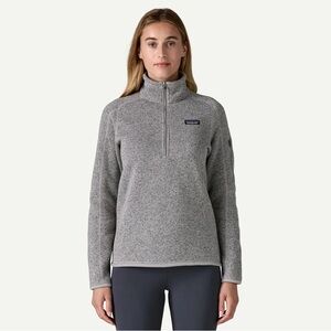 Gray Patagonia BETTER SWEATER 1/4-Zip Fleece Permafrost